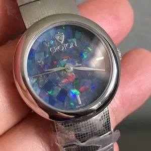 Croton | Accessories | New Croton Fire Opal Dial Steel Band  display picture 1